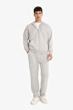 Relax Fit Kapüşonlu İçi Yumuşak Tüylü Kalın Fermuarlı Sweatshirt