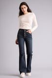 DeFacto Mia Flare Fit Jean Yıkamalı Pantolon F5536AX26SPNM34