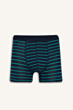 Regular Fit Çizgili 3'lü Boxer