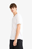 Slim Fit Dar Kesim Bisiklet Yaka Ribana Kısa Kollu Tişört