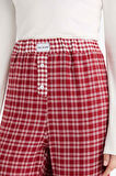 Regular Fit Uzun Kareli Pijama Altı-Fall in Love