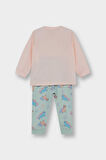 Kız Bebek 4'lü Pijama Takımı Unicorn Baskılı Uzun Kollu Penye Üst Uzun Alt