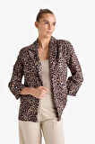 Loose Fit Ceket Yaka Blazer Ceket
