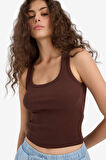 Regular Fit Kare Yaka Fitilli Kaşkorse 2'li Atlet