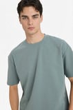 Defacto X3926AZGN1083 Yeşil Nefes Alabilen Oversize Tişört