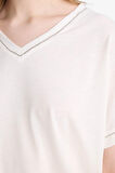 V Yaka Kısa Kollu Tişört
