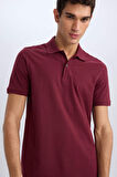 %100 Pamuk Regular Fit Kısa Kollu Basic Düz Pike Kumaş Polo Tişört