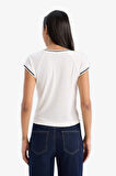 DeFacto Slim Fit Dar Kesim Bisiklet Yaka Ribana Kısa Kollu Tişört E6992AX25SPER105