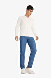 Tapered Fit Geniş Paça Jean Pantolon