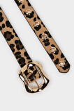 Kadın Leopar Desenli Suni Deri Günlük Kemer