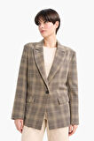 Regular Fit Ceket Yaka Blazer Ceket