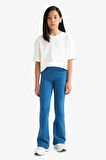 Kız Çocuk Flare Fit Fitilli Kaşkorse Pantolon