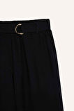 Straight Wide Cep Detaylı Geniş Paça Pantolon