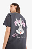 Coool Looney Tunes Oversize Geniş Kalıp Sırt Baskılı Kısa Kollu Tişört