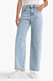Barrel Fit Normal Bel Bilek Boy Jean Yıkamalı Pantolon