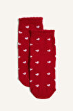 Kız Bebek Yılbaşı Temalı Dikişsiz 2'li Pamuklu Uzun Çorap