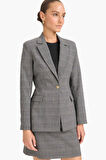 Regular Fit Düğmeli Blazer Ceket