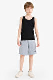 DeFacto Erkek Çocuk Beli Lastikli Baskılı Şort F6434A825HSGR445