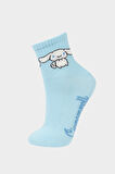 DeFacto Kız Çocuk Hello Kitty 3'lü Pamuklu Uzun Çorap F6702A8NSKR1