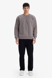 DeFacto Relax Fıt Bisiklet Yaka Polar Sweatshirt F3685AX25WNGR308
