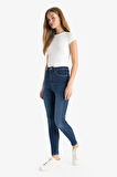 Skinny Fit Yüksek Bel Bilek Boy Jean Pantolon