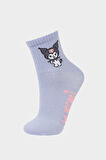 Kız Çocuk Hello Kitty 3'lü Pamuklu Uzun Çorap