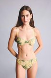 DeFacto Regular Fıt Çiçekli Simli Kumaş Bikini Üstü G7029AX26SMKH452