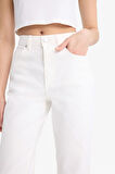 Coool Crop Flare Fit Normal Bel Gabardin Pantolon