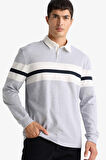 Regular Fit Polo Yaka Uzun Kollu Tişört