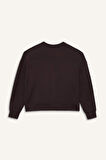 DeFactoFit Oversize Geniş Kalıp Bisiklet Yaka Modal Ultra Soft Sweatshirt