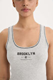 DeFactoFit NBA Brooklyn Nets Standart Fit Bisiklet Yaka Fitilli Kaşkorse Sporcu Atlet