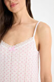 DeFacto Regular Fit Askılı Dantelli Gecelik-Fall in Love F5772AX25SMER85