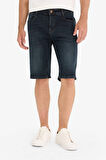 Slim Fit Dar Kesim Jean Bermuda