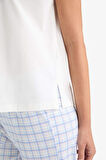 Pijama Takımı Regular Fit Kısa Kollu Üst Kareli Alt-Fall in Love
