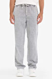 Wide Leg Geniş Paça Jean Kar Yıkamalı Pantolon