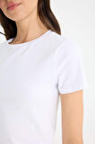 DeFacto Slim Fit Dar Kesim Bisiklet Yaka Basic Düz Kısa Kollu Beyaz Tişört F3535AX25SMWT79