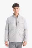 DeFacto Slim Fit Dar Kesim Dik Yaka Astarlı Fermuarlı Cepli Kışlık Şişme Penye Mont E7888AX25AUGR221