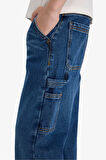 Erkek Çocuk Wide Leg Düz Paça Jean Pantolon