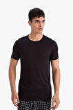 Premium Slim Fit Dar Kesim Bisiklet Yaka Modal Üst