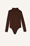 Yarım Balıkçı Yaka Modal Bodysuit