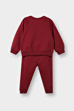 Erkek Bebek 2'li Takım Baskılı Sweatshirt Eşofman Altı 