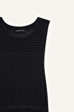 Slim Fit Dar Kesim Halter Yaka Kolsuz Elbise