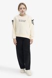 DeFacto Oversize Geniş Kalıp Baskılı İçi Yumuşak Tüylü Sweatshirt Kız Çocuk G6267A825WNER103