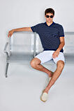 DeFacto Slim Fit Dar Kesim Beyaz Jean Bermuda Şort X5352AZ25SMWT34