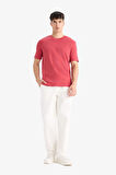 DeFacto %100 Pamuk Regular Fit Bisiklet Yaka Basic Düz Kısa Kollu Tişört E7961AX25AUBR238