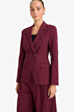 Fitted Düğmeli Blazer Ceket