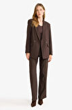 Oversize Geniş Kalıp Ceket Yaka Blazer Ceket