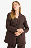 Oversize Geniş Kalıp Ceket Yaka Blazer Ceket