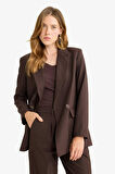 Oversize Geniş Kalıp Ceket Yaka Blazer Ceket