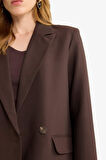 Oversize Geniş Kalıp Ceket Yaka Blazer Ceket